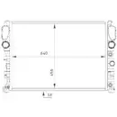 Kühler Motorkühlung Mahle CR 512 000S Behr für Mercedes Benz für Mercedes Benz