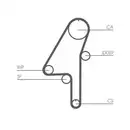 CONTINENTAL CTAM CT1010WP1 Zahnriemen Kit + Wasserpumpe