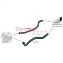 Kühlerschlauch Metzger 2420345 für Citroën für Peugeot für Toyota Links Unten