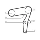 CONTINENTAL CTAM CT968WP2 Zahnriemen Kit + Wasserpumpe