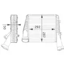 MAHLE CI 141 000P Ladeluftkühler für PORSCHE, AUDI, VW