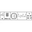 HELLA 6ZT 007 837-061 Temperaturschalter