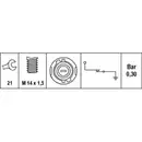 HELLA 6ZL 007 675-001 Oeldruckschalter, 0,3 bar