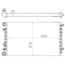 Kühler Motorkühlung Mahle CR 477 001S Behr für Audi für VW für Cupra