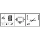 Sensor Kühlmitteltemperatur Hella 6PT 009 309-471 für Mercedes Benz für Nissan