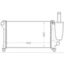 Kühler Motorkühlung Mahle CR 1451 000S Behr für Fiat