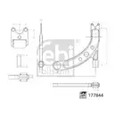 FEBI BILSTEIN 177844 Querlenker für HYUNDAI