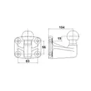 Anschraubplatte Anhängevorrichtung Westfalia 329141600001 F40 für Renault für VW