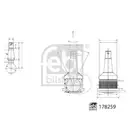 FEBI BILSTEIN 178259 Traggelenk für NISSAN
