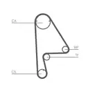 CONTINENTAL CTAM CT862 Zahnriemen