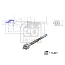 Axialgelenk Spurstange Febi Bilstein 178477 für Renault Vorderachse Links