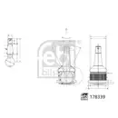Trag /führungsgelenk Febi Bilstein 178339 für Mercedes Benz für Mercedes Benz