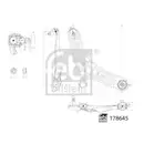 Lenker Radaufhängung Febi Bilstein 178645 für Hyundai für Kia Vorderachse Rechts