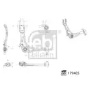Lenker Radaufhängung Febi Bilstein 179405 für Citroën Vorderachse Rechts