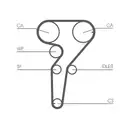 CONTINENTAL CTAM CT1149WP1 Zahnriemen Kit + Wasserpumpe