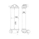 MAHLE CI 477 000P Ladeluftkühler für RENAULT, MERCEDES-BENZ