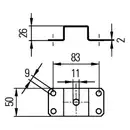 HELLA 9XD 990 298-001 Halter ASW