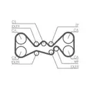 CONTINENTAL CTAM CT1058K3 Zahnriemen Kit
