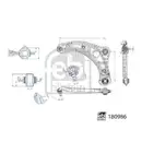 FEBI BILSTEIN 180986 Querlenker für NISSAN