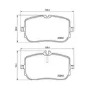 Bremsbelagsatz Scheibenbremse Textar 2294201 für Mercedes Benz für Mercedes Benz