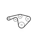 Keilrippenriemensatz Continental Ctam 6PK1345 EXTRA K1