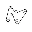CONTINENTAL CTAM 6PK1642K4 Keilrippenriemen Kit für PEUGEOT, FORD, CITROËN