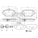 FEBI BILSTEIN 176866 Bremsbelagsatz für MERCEDES-BENZ