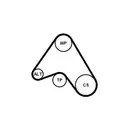 CONTINENTAL CTAM 6PK1390K2 Keilrippenriemen Kit