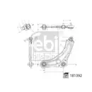 FEBI BILSTEIN 181392 Querlenker für RENAULT