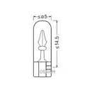 OSRAM 2741 Glühlampe Sockel 1,2W 24V