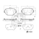 FEBI BILSTEIN 176867 Bremsbelagsatz für MERCEDES-BENZ