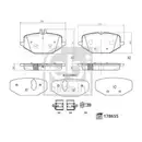 FEBI BILSTEIN 178655 Bremsbelagsatz für MERCEDES-BENZ