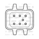 VALEO 850301 Fensterheber v r OPEL Astra