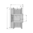 HELLA 9XU 358 038-601 Generatorfreilauf D55/6R