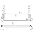 Ladeluftkühler Mahle CI 83 000P Behr *** Premium Line *** für Audi für Seat