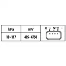 HELLA 6PP 009 400-491 Sensor, Saugrohrdruck