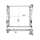 Kühler Motorkühlung Mahle CR 848 000S Behr für Hyundai für Kia