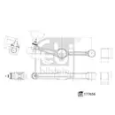 Lenker Radaufhängung Febi Bilstein 177656 für Mercedes Benz für Mercedes Benz