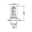 OSRAM 64181L Glühlampe H19 60/55W 12V