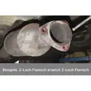 Flansch Abgasrohr Hjs 82 00 7060 für Mercedes Benz für Mercedes Benz