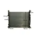 MAHLE CR 1155 000P Kühlmittelkühler für RENAULT