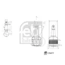 FEBI BILSTEIN 176477 Traggelenk für MERCEDES-BENZ