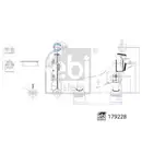 Lenker Radaufhängung Febi Bilstein 179228 für Toyota Vorderachse Links Unten