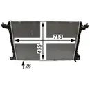 Kühler Motorkühlung Mahle CR 2179 000P Behr *** Premium Line *** für Audi für VW