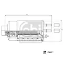 Kraftstofffilter Febi Bilstein 174825 für Citroën für Fiat für Peugeot