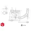 FEBI BILSTEIN 177133 Querlenker für SEAT, VW, SKODA, AUDI