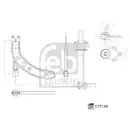 FEBI BILSTEIN 177134 Querlenker für VW, AUDI, SKODA, SEAT