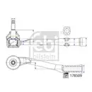 FEBI BILSTEIN 178509 Spurstangenendstück für CITROËN