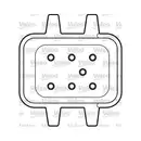 VALEO 850612 Fensterheber v l OPEL Meriva