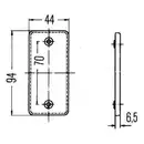 HELLA 8RA 003 326-001 Rueckstrahler Rechteck